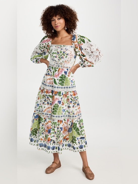FARM Rio Dresses & Skirts - Farm Rio Summer Garden Midi-Dress Size Small